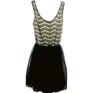Whimsigoth Summer Balletcore Tulle Dress Tank Y2k Size XS Black Grunge Fairycore